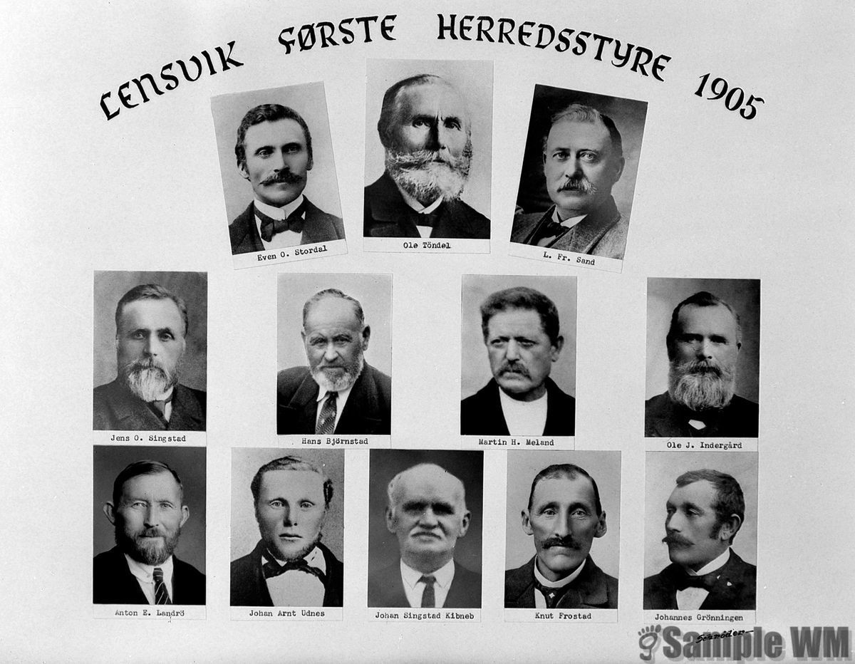 Lensviks første herredstyre 1905
