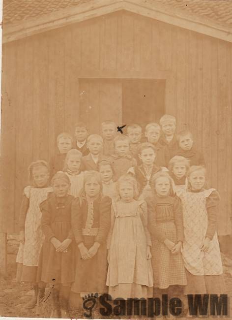 Elever ved Singstad skole på 1910-1920-tallet
