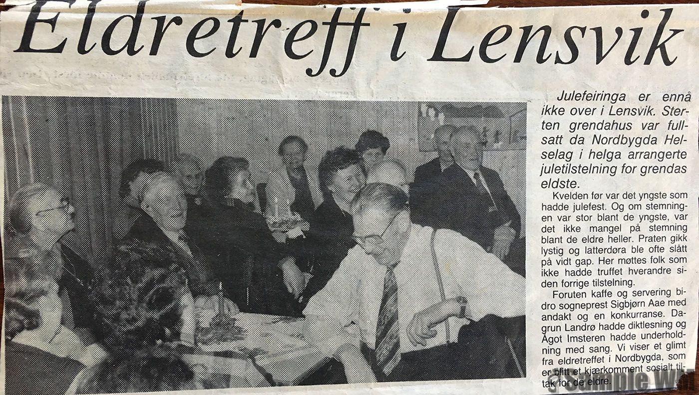 Juletrefest i Sterten skole 1986
Vi ser bl.a. Anna og Iver Sterten, Anna Sterten, Kari Sterten
