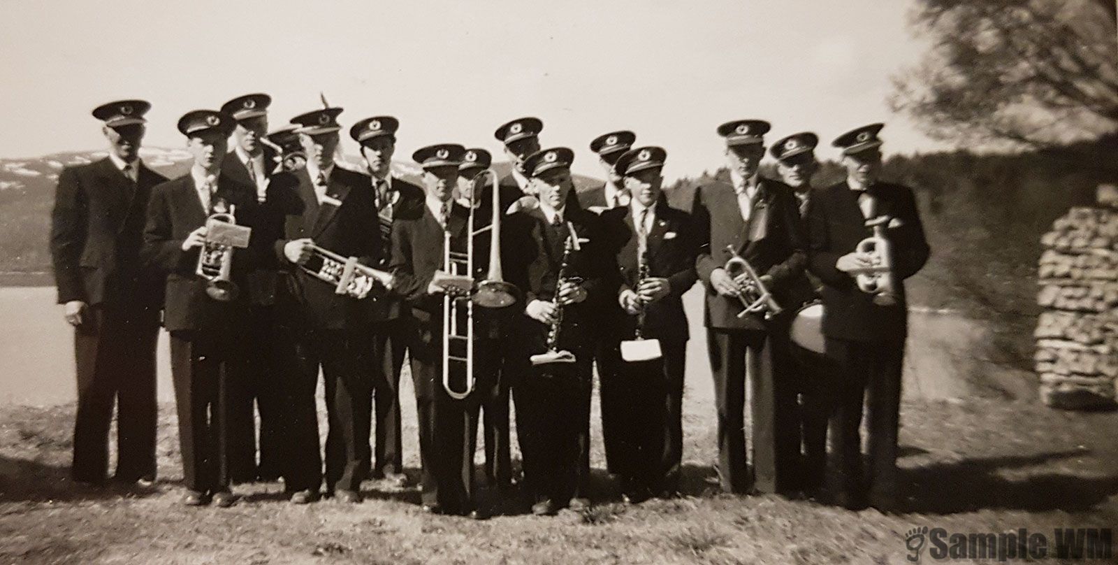 Lensvik hornmusikklag tidlig på 1950-tallet
