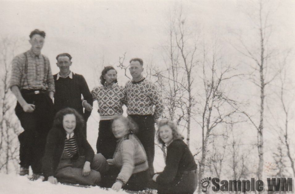 Melandinga
Joahn M Meland, Erling E Meland, Målfrid og Ole K Tøndel, Foran : Bjørg Indergård, g. Meland, Asbjørg Landrø, g.Åsmul, ukjent.
