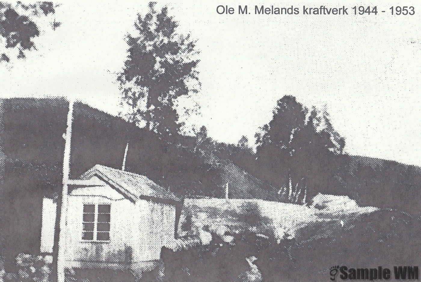 Ole M. Melands kraftverk 1944-1953
