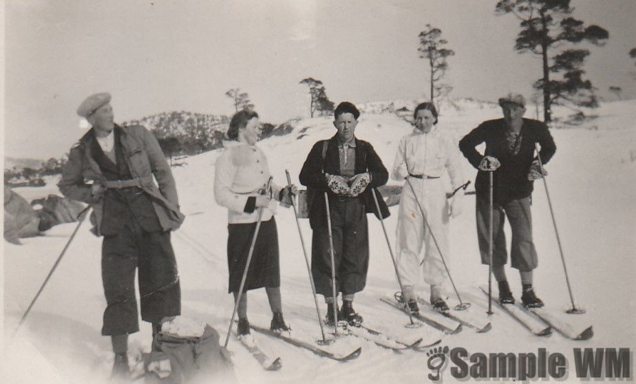 På skitur
